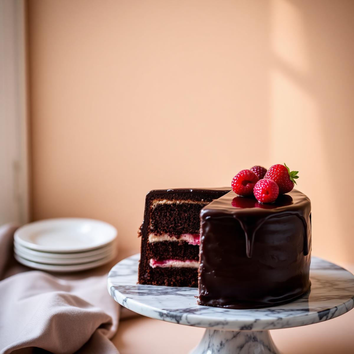 Chocolate Charlie — Chokladsockerkaka, vaniljkräm, chokladmousse, mandelbiskvibotten, mörk & vit chokladtryffel