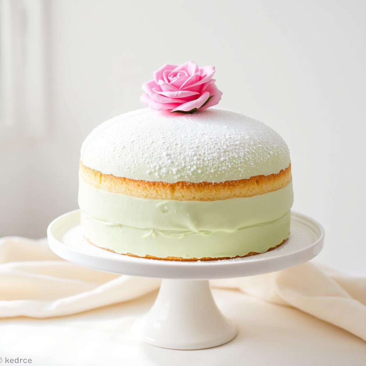 Mysan — Sockerkaka, vaniljkräm, jordgubbssylt, jordgubbsmousse, grädde, rostade hasselnötter, jordgubbar