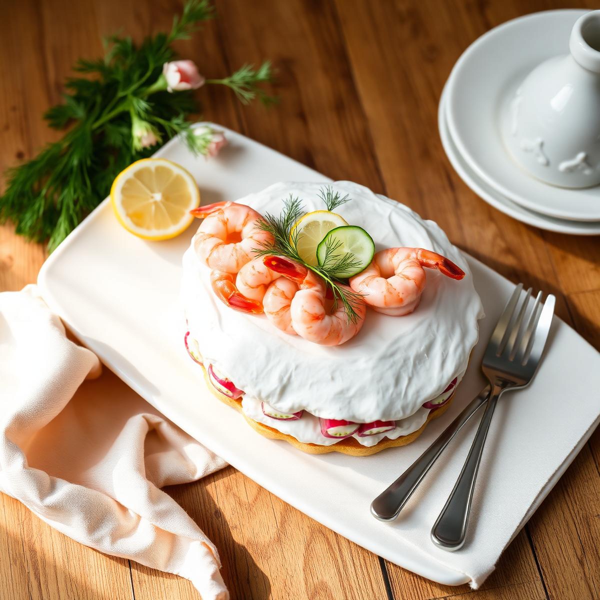 Smörgåstårta med räkor